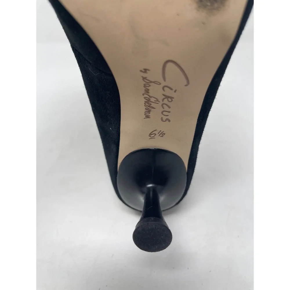 Circus‎ by Sam Edelman Kitten Heels Womens 6.5 Black Excellent Rhinestone Bow